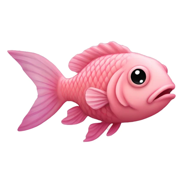 Pastell pink Fish  sticker