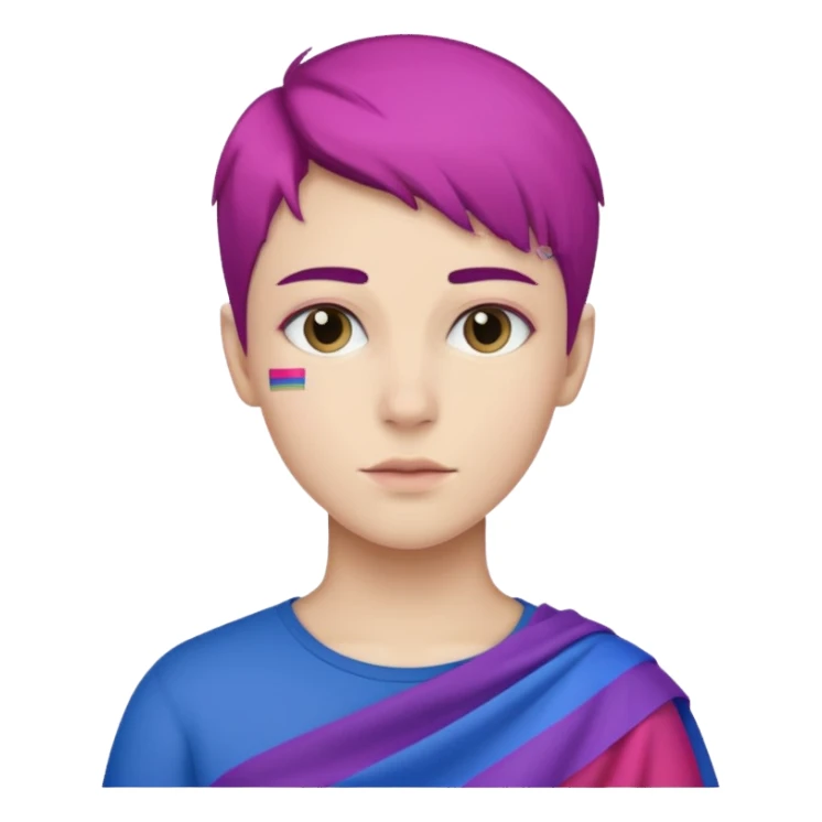 Bandera bisexual  sticker