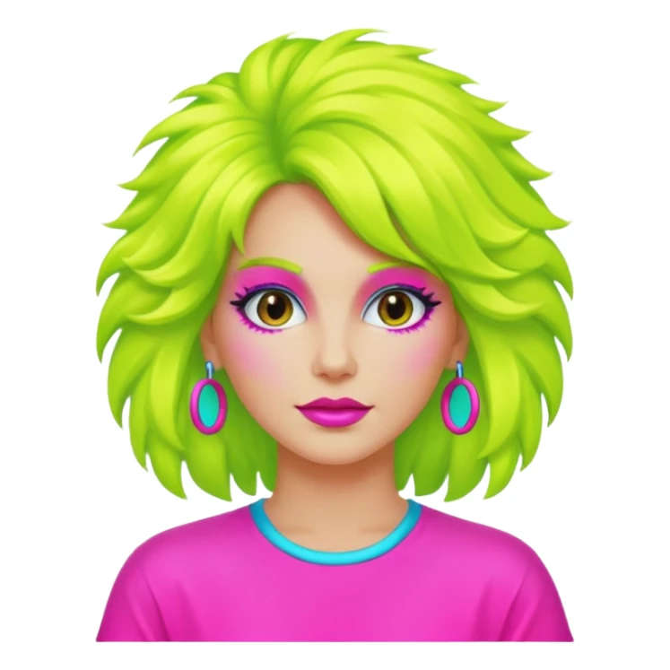 80s woman sticker