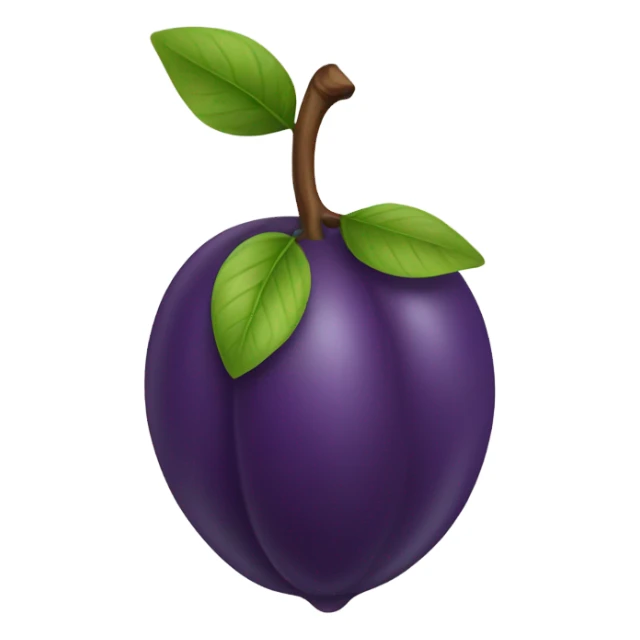 Purple plum sticker