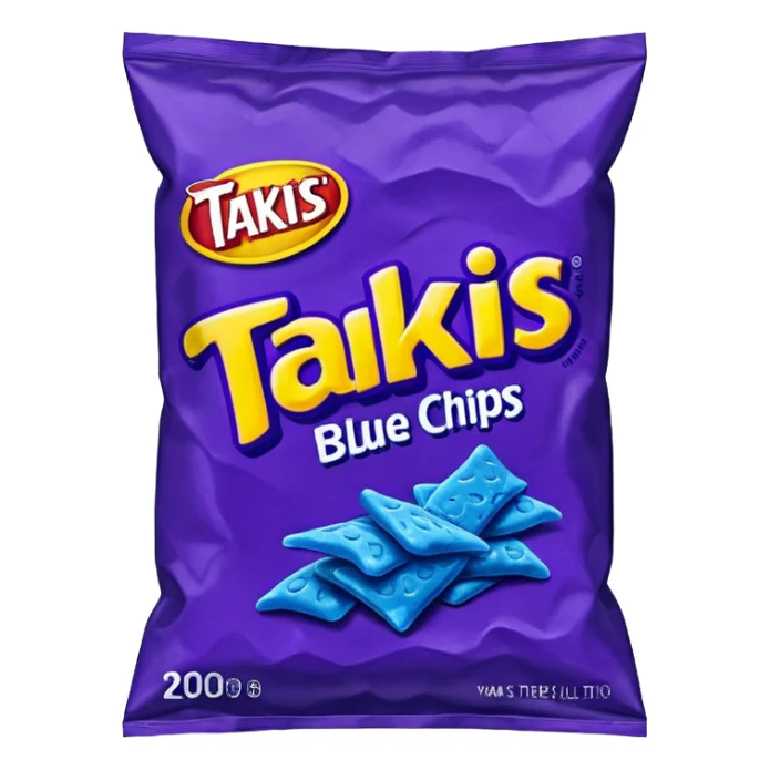 takis blue chips bag
 sticker
