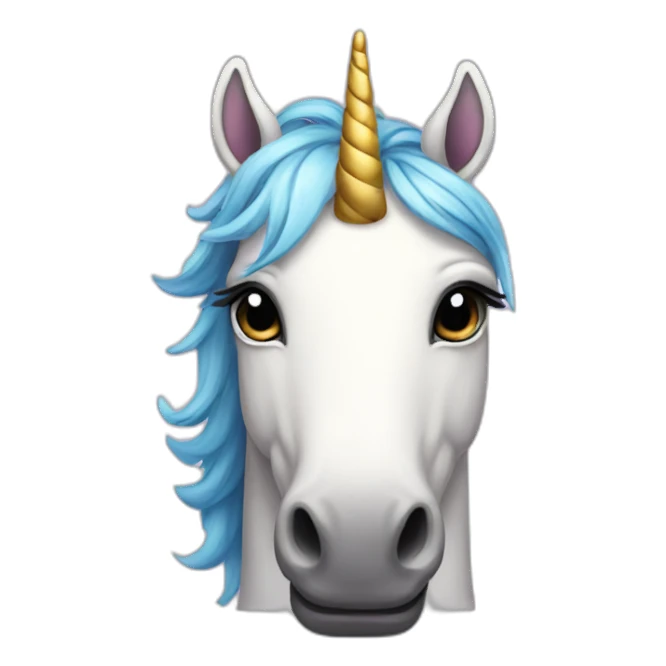 A Sad Unicorn sticker