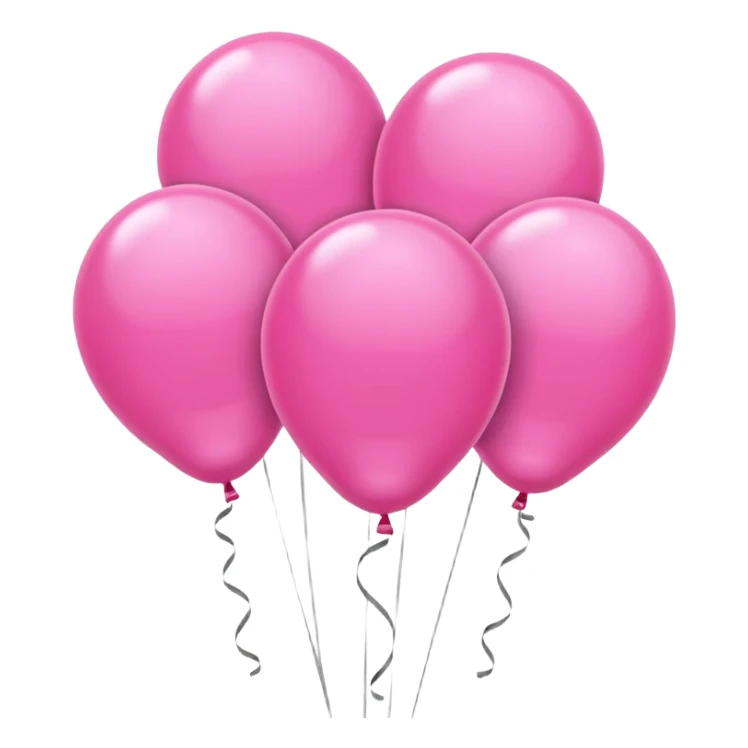Pink balloons  sticker
