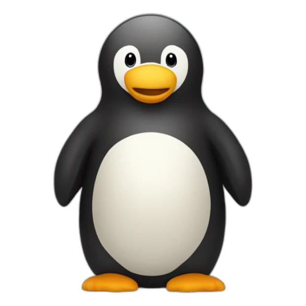 Un pingouin sur un ours sticker