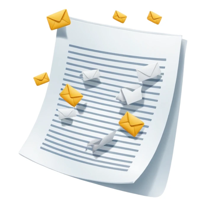 documents in the air sticker