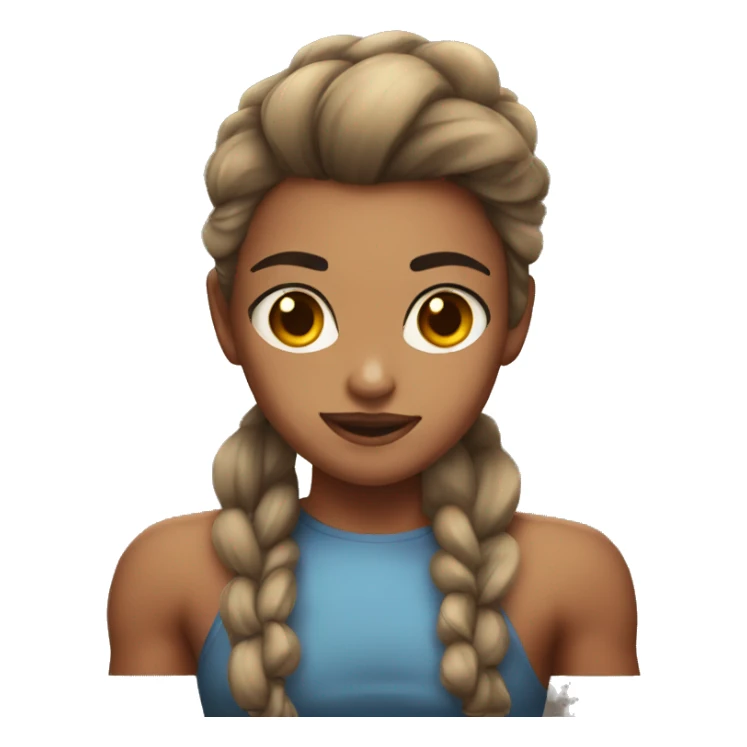 gorgeous girl with muscles sticker