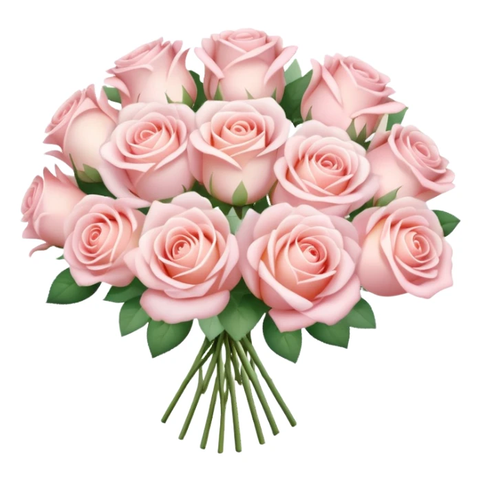 Light rose bouquet  sticker