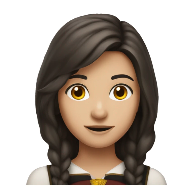 Brunette in hogwartz sticker