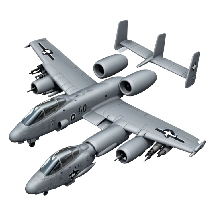 A-10 Thunderbolt II - Fairchild Republic (Grey) sticker
