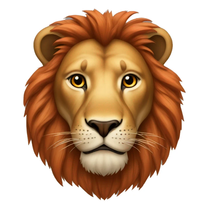 Lion avec la peau rouges  sticker