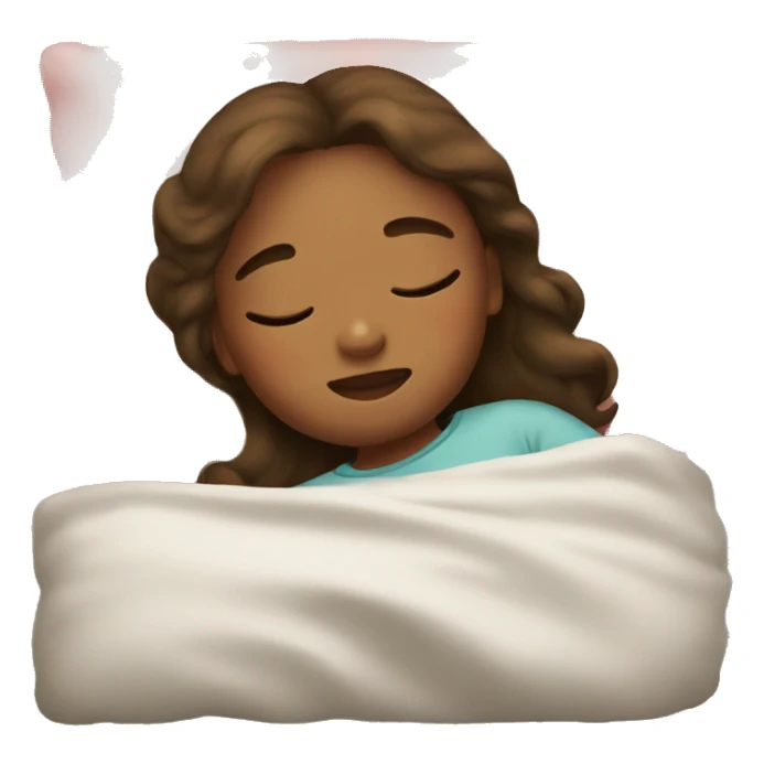 Girl sleeping  sticker