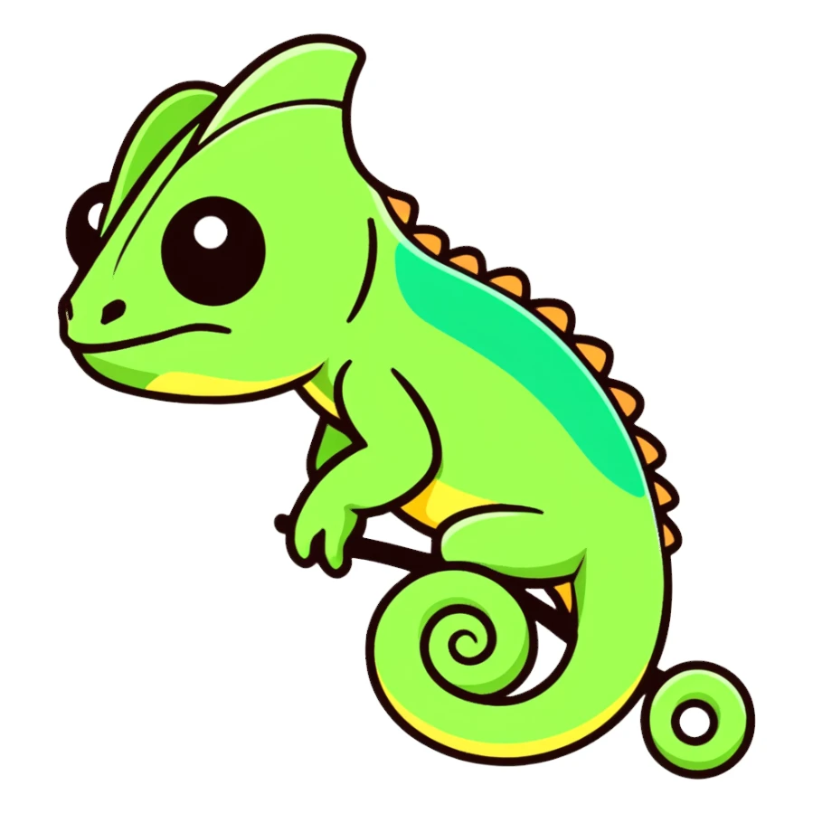 Chameleon Emoji sticker