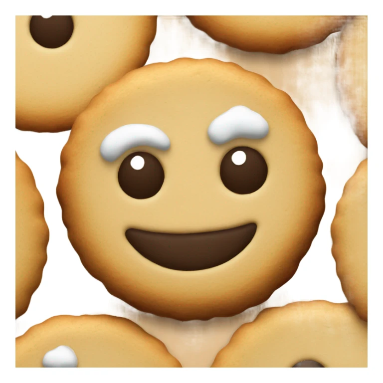 Cookie with born here frosting sticker