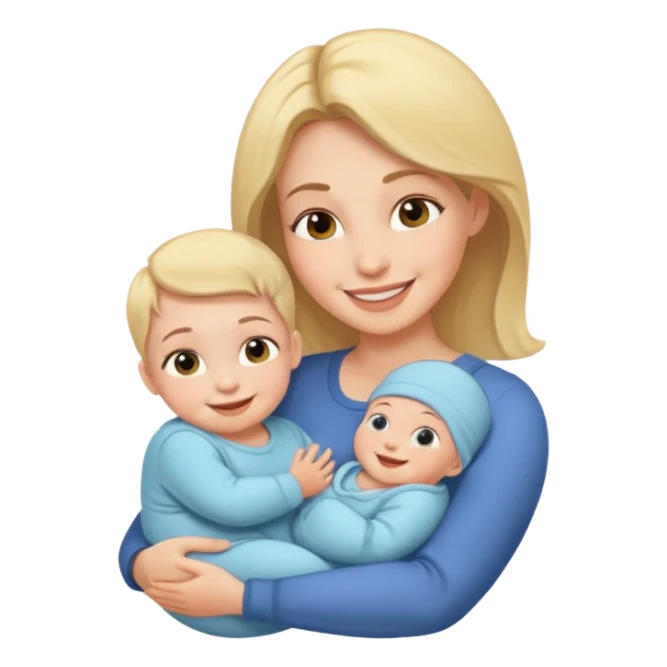 mother with baby sticker