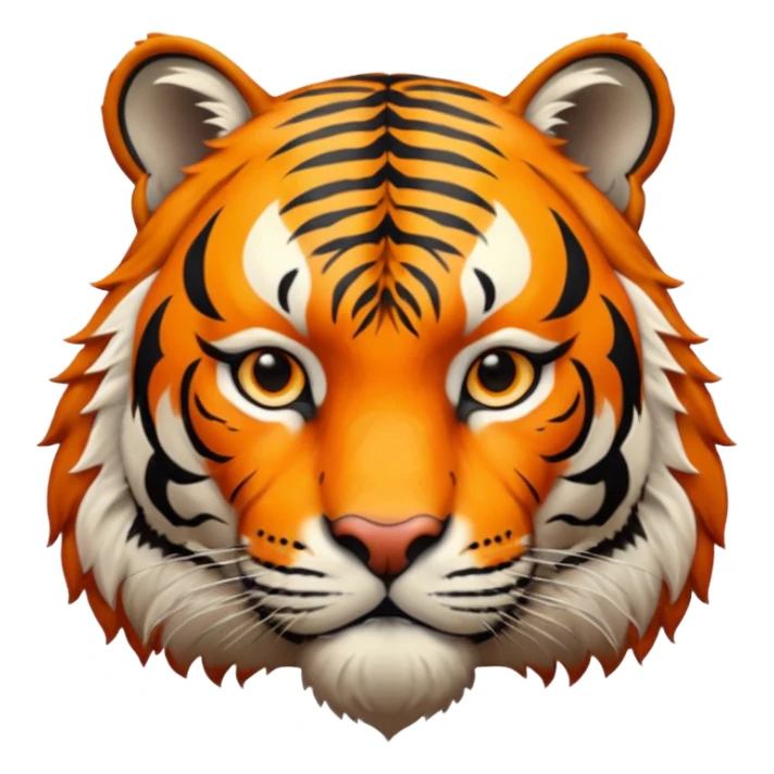 High resolution of a tigar sticker