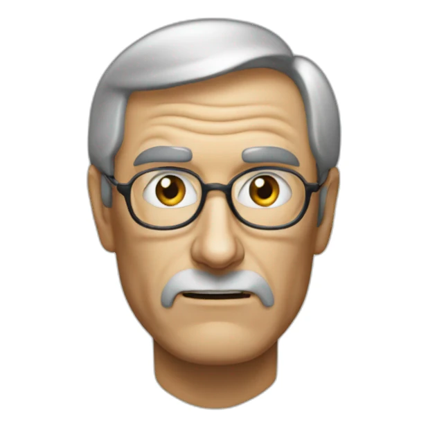 Angry steve jobs sticker