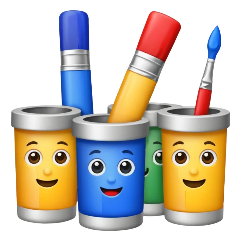 artist paint tubes sticker