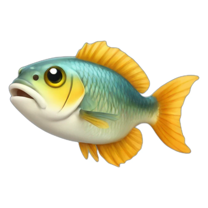 a small special fish  sticker