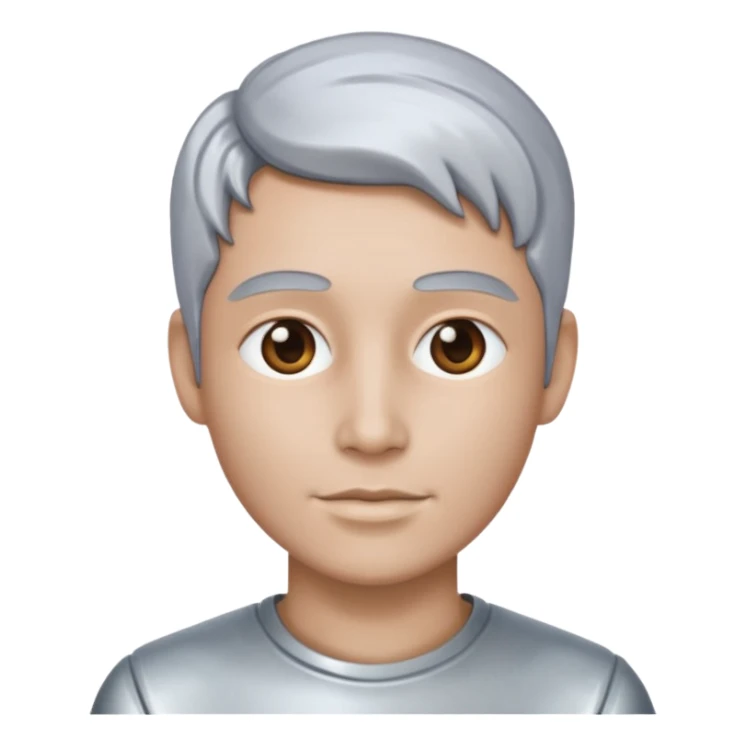 A portrait cast with tin sticker