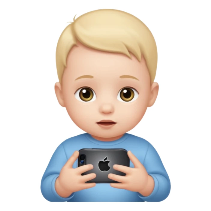 Baby with iPhone  sticker