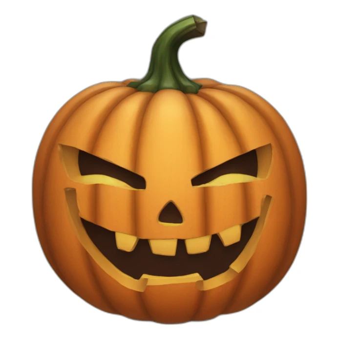 Halloween jack o' lantern sticker