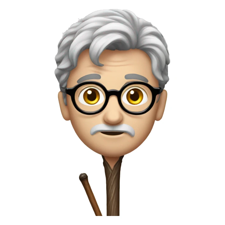 harry potter with elderwand sticker