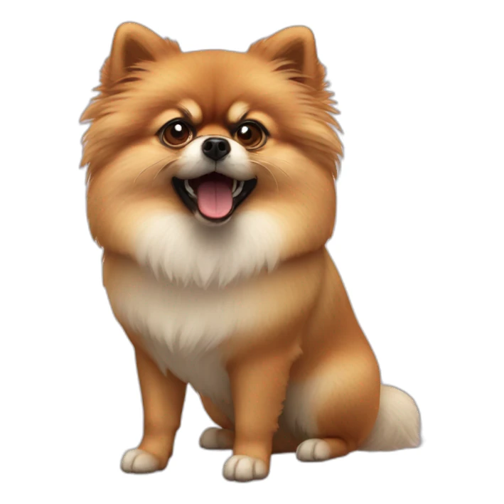 pomeranian-angry sticker