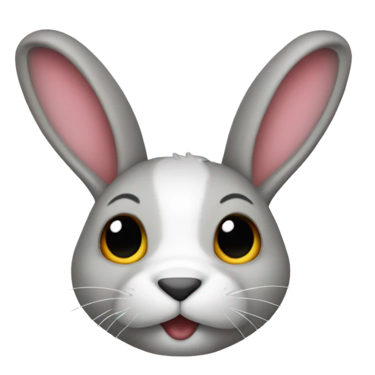 rabbit with 7 colors sticker