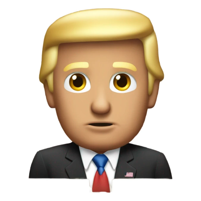 Donald trump on brick wall sticker