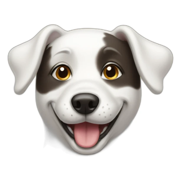 happy-white-dog sticker