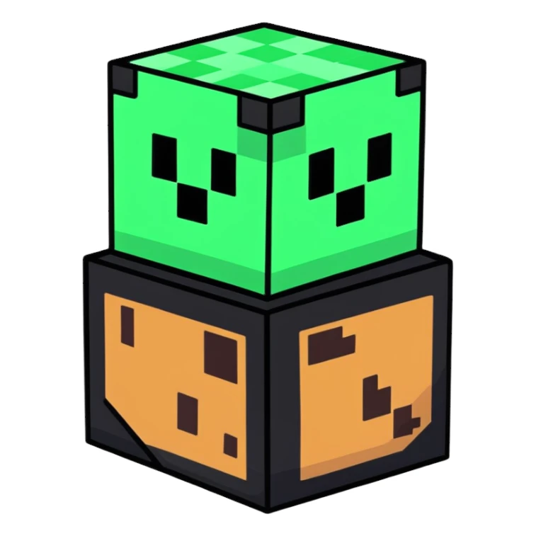Minecraft block sticker
