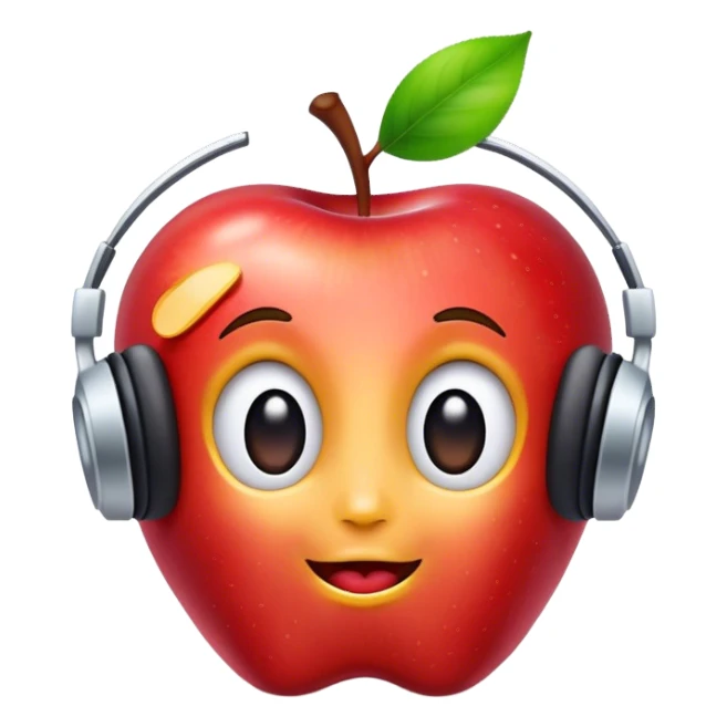 apple listening to music sticker