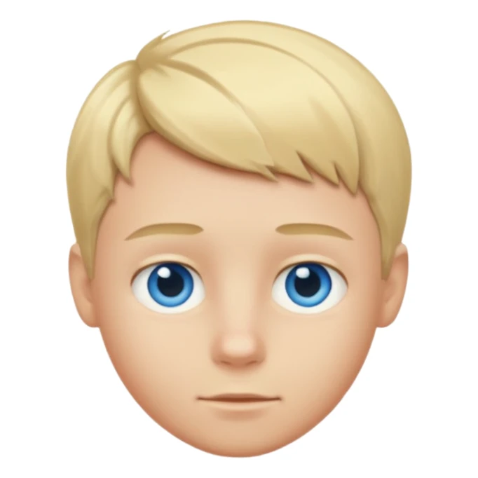 blond boy with short hair  sticker