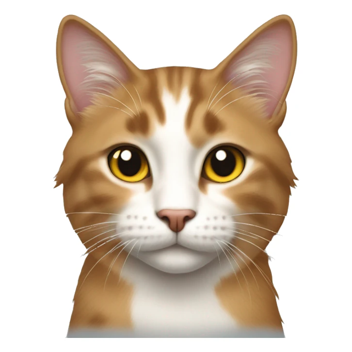 Carmel cat Norwegian Forest breed sticker