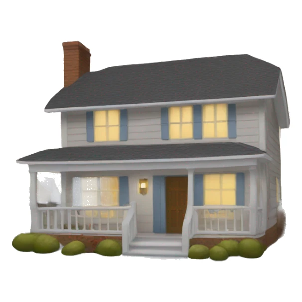 The house is dressed in a sweater  sticker