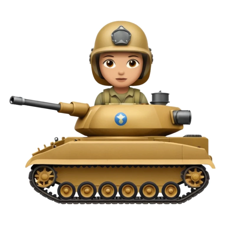 Driving a tank sticker