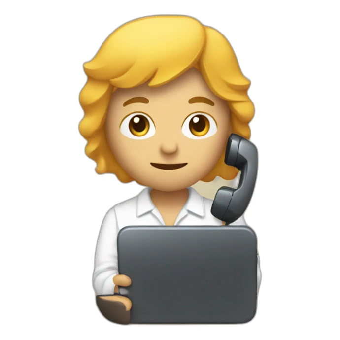 Mec sur son téléphone sticker