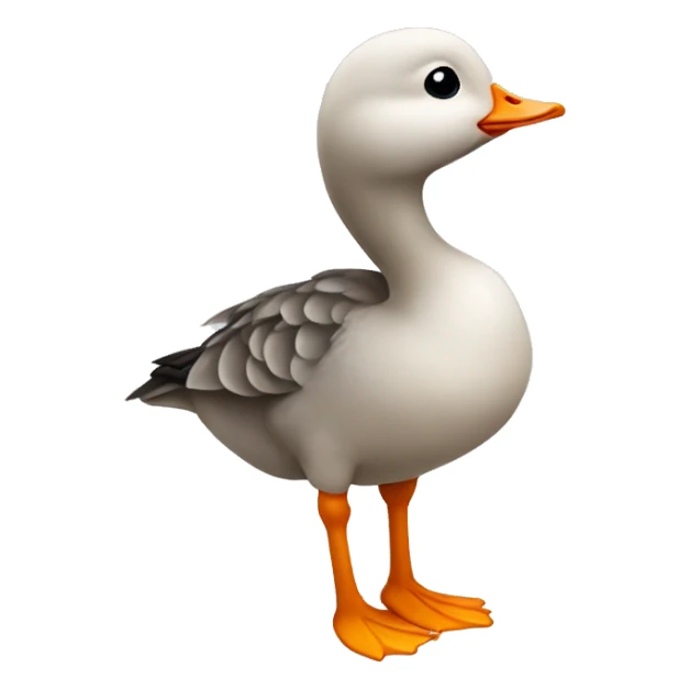 Baby tiny goose with big butt sticker