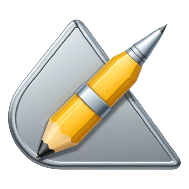 Un compás de dibujo lineal sticker