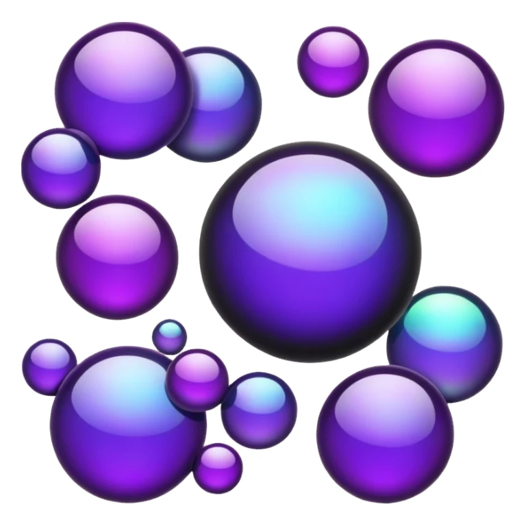  Black-purple-Iridescent-Decoration sticker