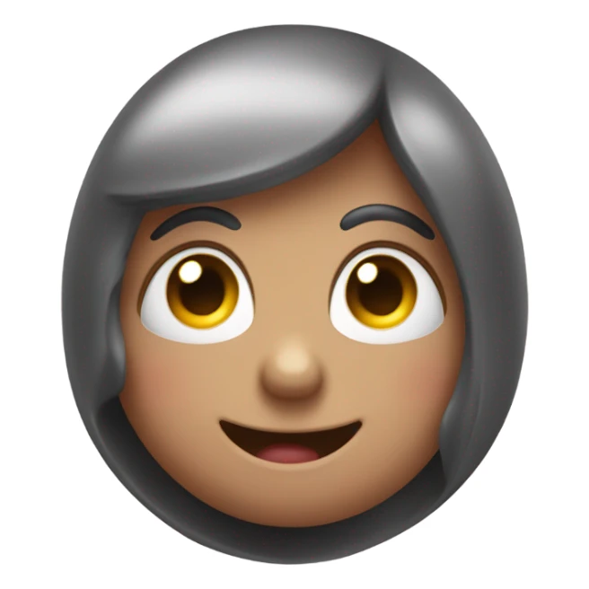 a blushing emoji covering its face sticker