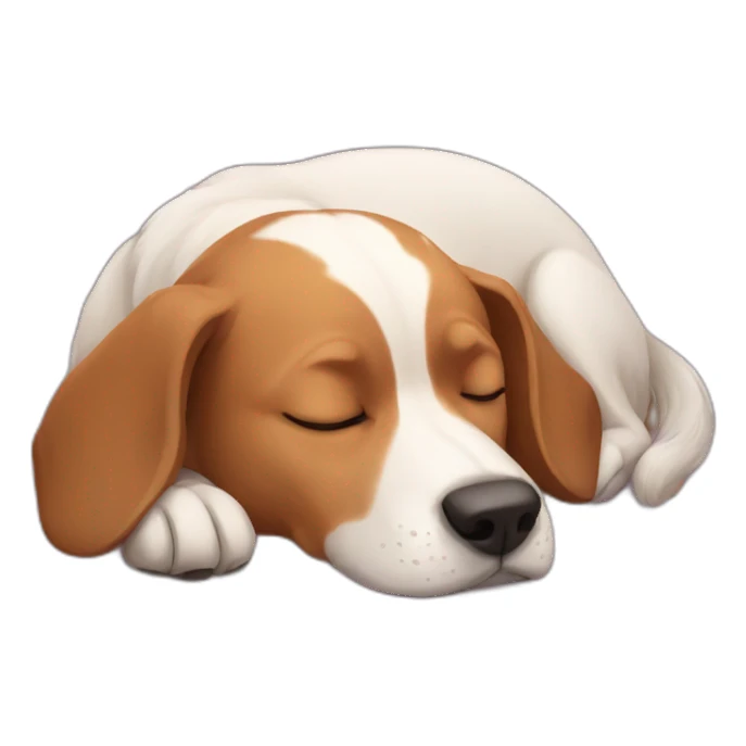 dog sleep sticker