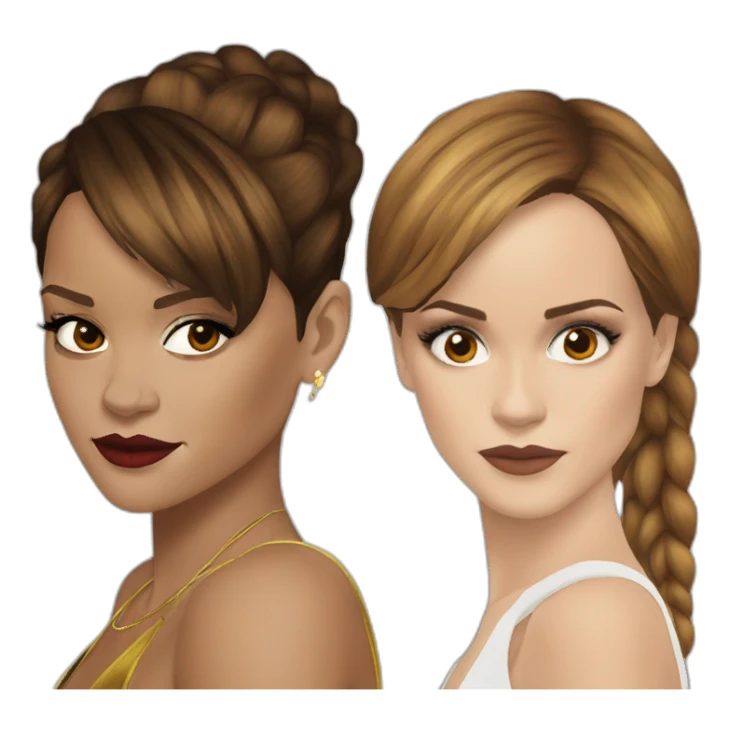 Rihanna et Emma watson sticker