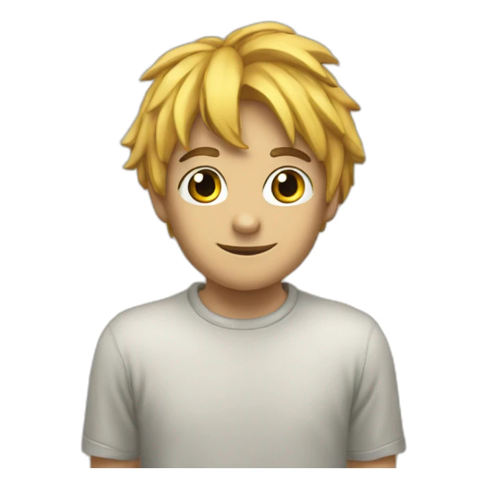 Cœur devant un anime sticker