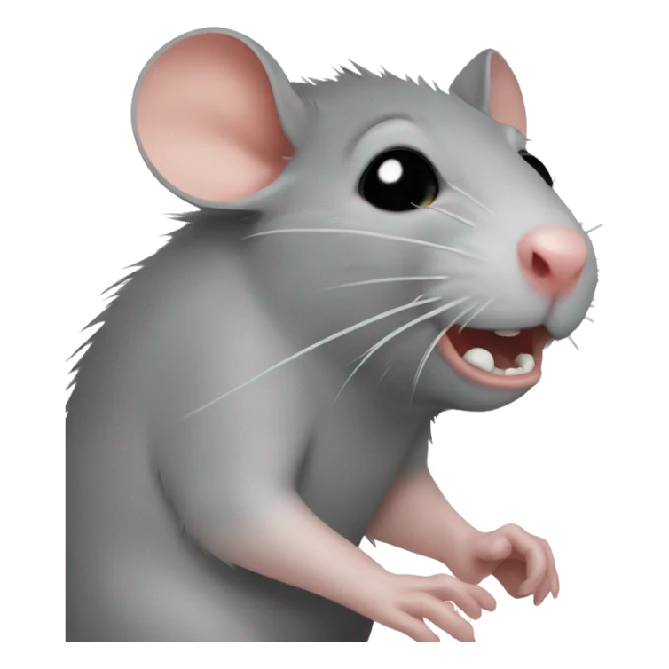 Rat with hurt foot crying sticker