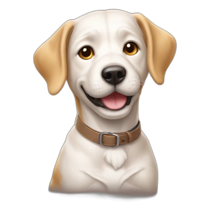 Chien avec chat sticker