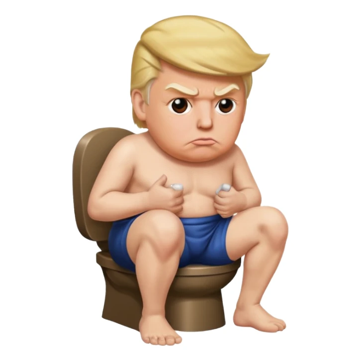 Trump pooping sticker