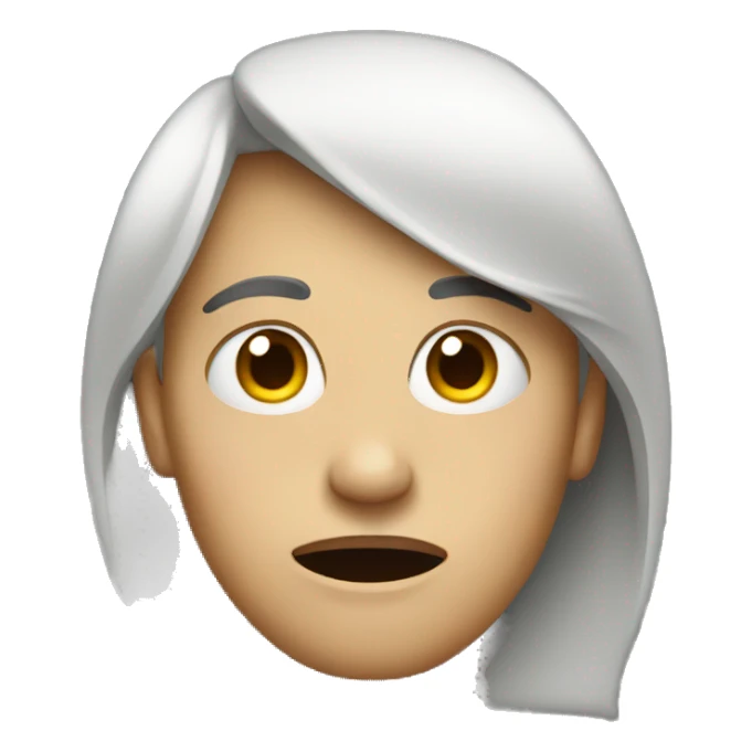 side eye with a open mouth sticker