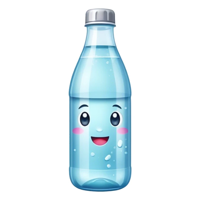 Sparkling water bottle sticker