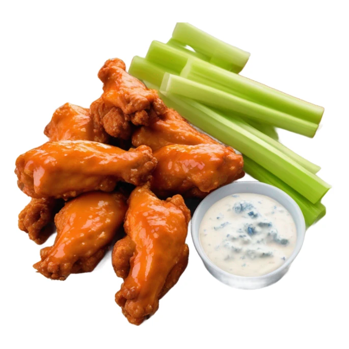 Buffalo and chicken wings sticker